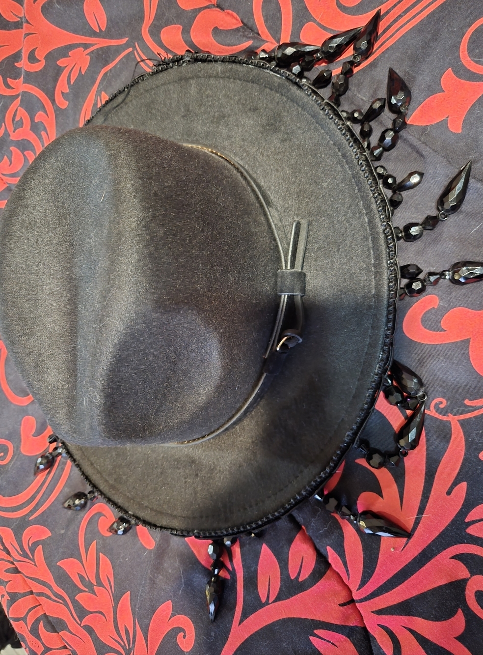 Witchwood Bags Gothic Spiked Mourning Hat - Picture 2 of 4